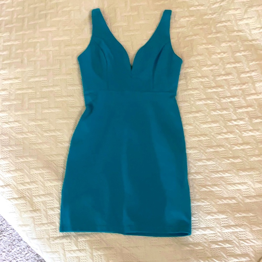 Forever 21 turquoise Lycra blend dress size small